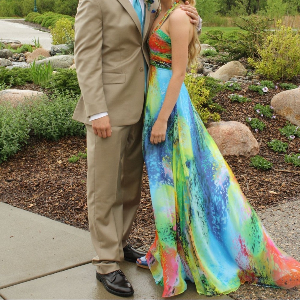 Beautiful Colorful Prom Dress